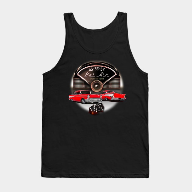 Chevy Bel Air 57 Tank Top by hardtbonez